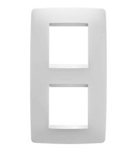 Rama decorativa aparataj unitar Gewiss, verticala, 4 posturi, alb, Chorus One International, GW16124TB