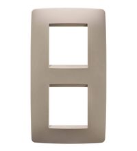 Rama decorativa aparataj unitar Gewiss, verticala, 4 posturi, bej, Chorus One International, GW16124TC
