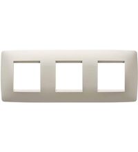 Rama decorativa aparataj unitar Gewiss, orizontala, 6 posturi, fildes, Chorus One International, GW16126TI