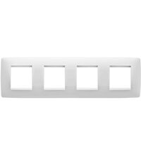 Rama decorativa aparataj unitar Gewiss, orizontala, 8 posturi, alb, Chorus One International, GW16128TB