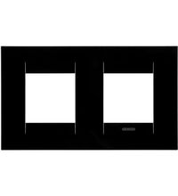 Rama decorativa aparataj unitar Gewiss, orizontala, 4 posturi, negru, Chorus Geo International, GW16423TN