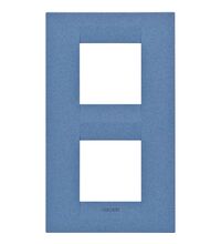 Rama decorativa aparataj unitar Gewiss, verticala, 4 posturi, albastru, Chorus Geo International, GW16424VB