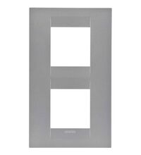 Rama decorativa aparataj unitar Gewiss, verticala, 4 posturi, gri titan, Chorus Geo International, GW16424VT