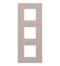 Rama decorativa aparataj unitar Gewiss, verticala, 6 posturi, bej, Chorus Geo International, GW16427TC