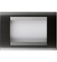 Rama decorativa aparataj modular Gewiss, rectangulara, 3M, ardezie, Playbus, GW32003