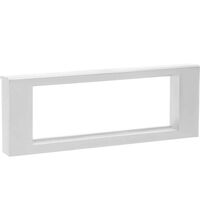 Rama decorativa aparataj modular Orno, rectangulara, 6M, alb, Noen, OR-GM-9010/W/RM