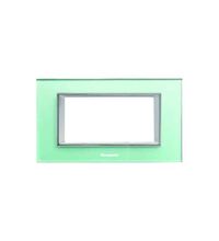 Rama decorativa aparataj modular Panasonic, rectangulara, 4M, verde deschis, Thea Ultima, P-TU.R.4M-GG
