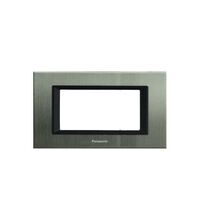 Rama decorativa aparataj modular Panasonic, rectangulara, 4M, inox, Thea Ultima, P-TU.R.4M-MI