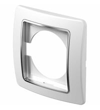 Rama decorativa aparataj unitar TEM, universala, 1 post, alb termorigid, Ekonomik, OE10CO