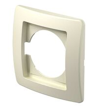 Rama decorativa aparataj unitar TEM, universala, 1 post, fildes, Ekonomik, OE10IW