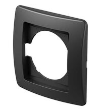 Rama decorativa aparataj unitar TEM, universala, 1 post, negru lucios, Ekonomik, OE10NB