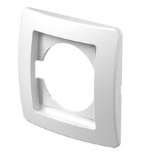 Rama decorativa aparataj unitar TEM, universala, 1 post, alb, Ekonomik, OE10PW