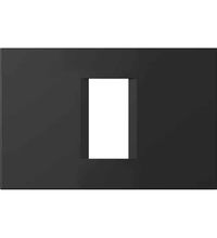 Rama decorativa aparataj modular TEM, rectangulara, 1/3M, negru mat, Line, OL13SB