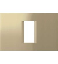 Rama decorativa aparataj modular TEM, rectangulara, 1/3M, nisip auriu, Line, OL13SG