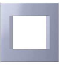 Rama decorativa aparataj modular TEM, rectangulara, 2M, albastru, Line, OL20IB