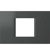 Rama decorativa aparataj modular TEM, rectangulara, 2/3M, antracit, Line, OL23AT