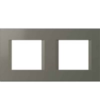 Rama decorativa aparataj modular TEM, rectangulara, 2X2M, titan, Line, OL24TI