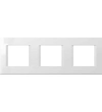 Rama decorativa aparataj modular TEM, rectangulara, 3X2M, alb, Line, OL26PW