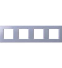 Rama decorativa aparataj modular TEM, rectangulara, 4X2M, albastru, Line, OL28IB