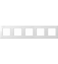 Rama decorativa aparataj modular TEM, rectangulara, 5X2M, alb, Line, OL29PW