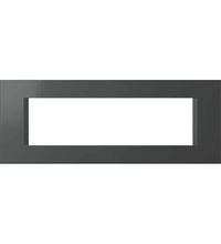 Rama decorativa aparataj modular TEM, rectangulara, 7M, antracit, Line, OL70AT
