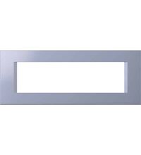 Rama decorativa aparataj modular TEM, rectangulara, 7M, albastru, Line, OL70IB