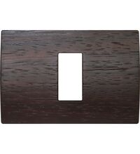 Rama decorativa aparataj modular TEM, rectangulara, 1/3M, wenge, Pure, OP13WE