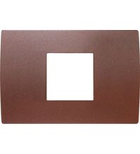 Rama decorativa aparataj modular TEM, rectangulara, 2/3M, fier gravat, Pure, OP23ME