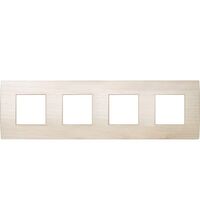 Rama decorativa aparataj modular TEM, rectangulara, 4X2M, artar, Pure, OP28WM