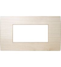 Rama decorativa aparataj modular TEM, rectangulara, 4M, artar, Pure, OP40WM