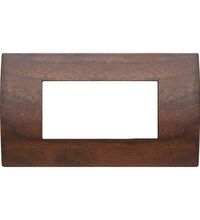 Rama decorativa aparataj modular TEM, rectangulara, 4M, nuc, Pure, OP40WW