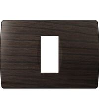Rama decorativa aparataj modular TEM, elipsa, 1/3M, wenge, Soft, OS13WE
