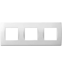 Rama decorativa aparataj modular TEM, elipsa, 3X2M, alb, Soft, OS26PW