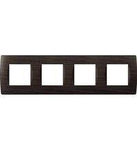 Rama decorativa aparataj modular TEM, elipsa, 4X2M, wenge, Soft, OS28WE