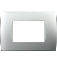 Rama decorativa aparataj modular TEM, elipsa, 3M, argintiu, Soft, OS30ES