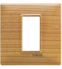 Rama decorativa aparataj modular Vimar, rectangulara, 1M, cires, Plana, 14641.63