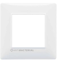 Rama decorativa aparataj modular Vimar, rectangulara, 2M, alb, Plana Antibacterian, 14642.AB.01