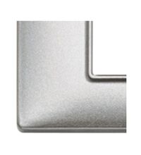Rama decorativa aparataj modular Vimar, rectangulara, 2X2M, argintiu metalizat, Plana, 14643.27