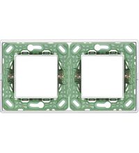 Rama decorativa aparataj modular Vimar, rectangulara, 2X2M, transparent, Plana Reflex, 14643.42