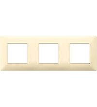 Rama decorativa aparataj modular Vimar, rectangulara, 3X2M, crem, Plana, 14644.04