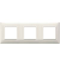 Rama decorativa aparataj modular Vimar, rectangulara, 3X2M, granit alb, Plana, 14644.06