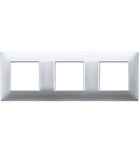 Rama decorativa aparataj modular Vimar, rectangulara, 3X2M, argintiu mat, Plana, 14644.20
