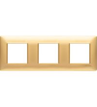 Rama decorativa aparataj modular Vimar, rectangulara, 3X2M, auriu mat, Plana, 14644.25