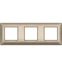 Rama decorativa aparataj modular Vimar, rectangulara, 3X2M, bronz metalizat, Plana, 14644.26
