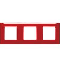 Rama decorativa aparataj modular Vimar, rectangulara, 3X2M, rubiniu, Plana Reflex, 14644.51
