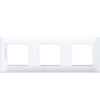 Rama decorativa aparataj modular Vimar, rectangulara, 3X2M, alb, Plana Antibacterian, 14644.AB.01