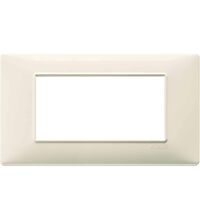 Rama decorativa aparataj modular Vimar, rectangulara, 4M, bej, Plana, 14654.03