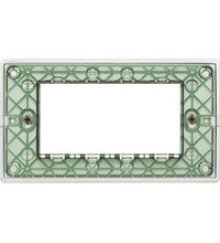 Rama decorativa aparataj modular Vimar, rectangulara, 4M, transparent, Plana Reflex, 14654.42