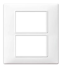 Rama decorativa aparataj modular Vimar, rectangulara, 6M, alb, Plana, 14659.01