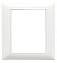 Rama decorativa aparataj modular Vimar, rectangulara, 8M, alb, Plana, 14668.01